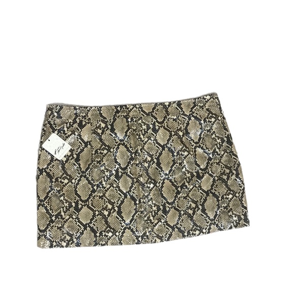 Free People Snake Skin Mini Skirt - Picture 3 of 9